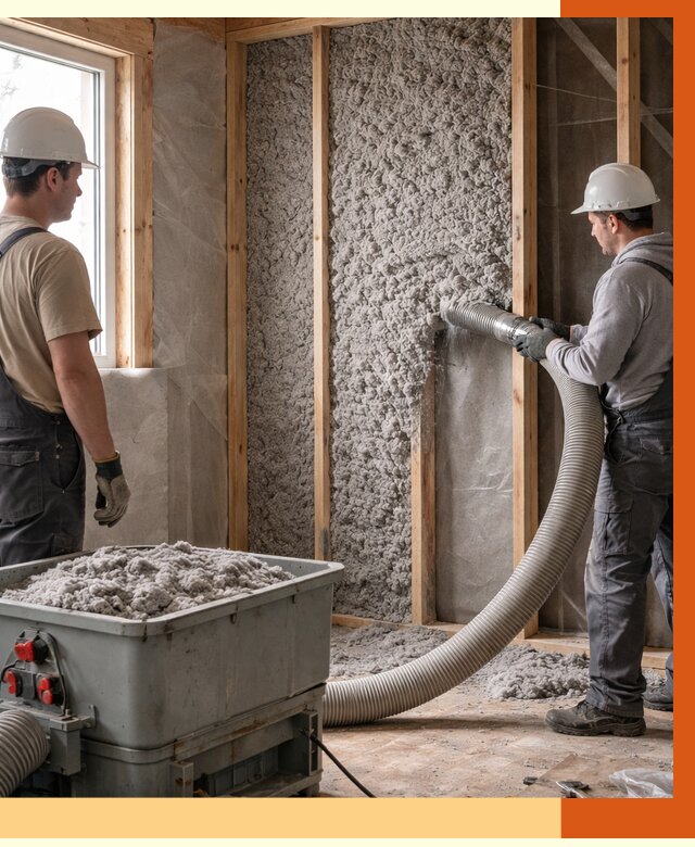 Утепление каркасного дома эковатой в Гулькевичах от 1867 руб. | ТепломастерГль