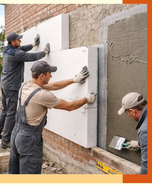 Утепление кирпичного дома в Гулькевичах от 4357 руб. под ключ | ТепломастерГль