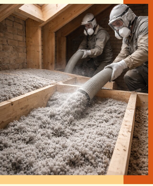 Утепление коттеджа эковатой в Гулькевичах от 2594 руб./м² — комплексная задувка и монтаж | ТепломастерГль