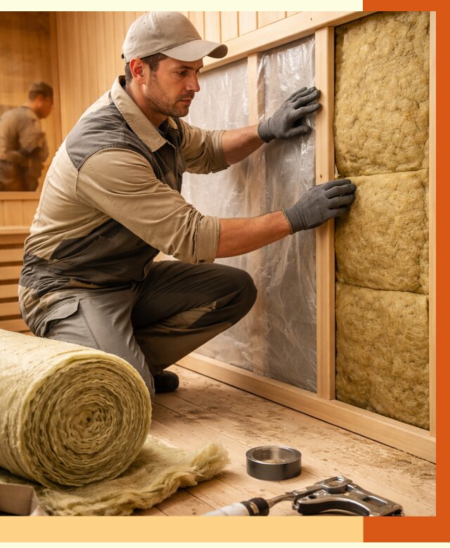 Утепление сауны изнутри в Гулькевичах от 6743 руб. за м2 | ППУ, под ключ — ТепломастерГль