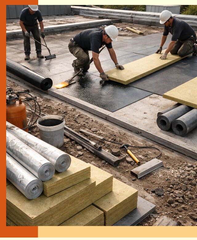 Утепление плоской крыши в Гулькевичах — надежная теплоизоляция и герметизация