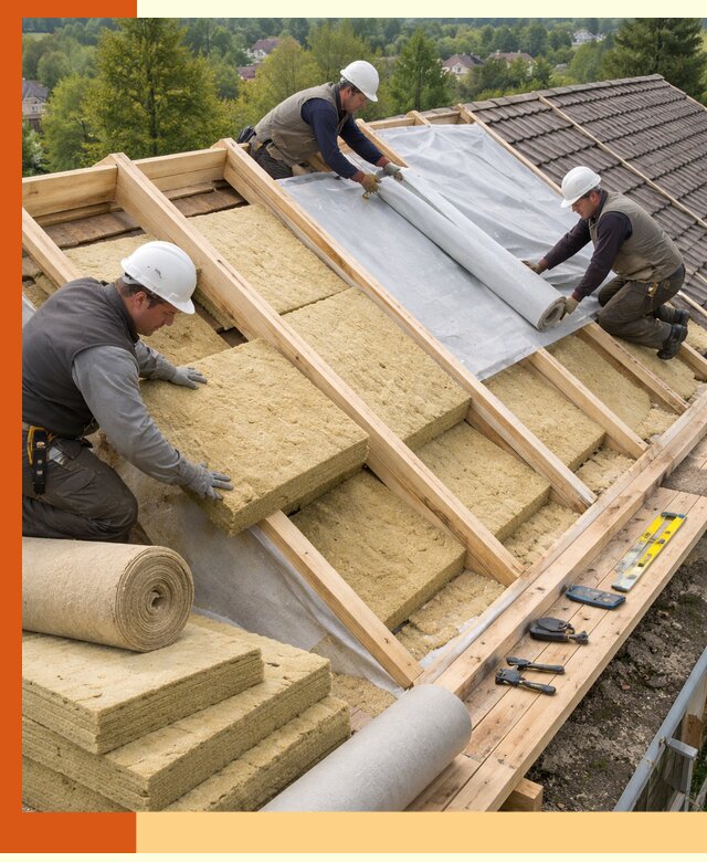 Утепление скатной крыши в Гулькевичах качественно и надёжно