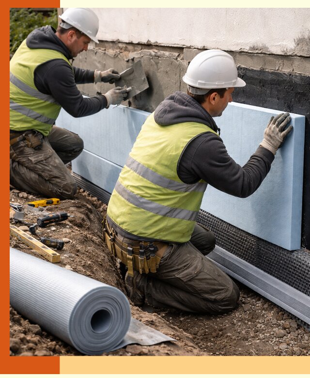 Утепление фундамента снаружи в Гулькевичах — профессиональная теплоизоляция