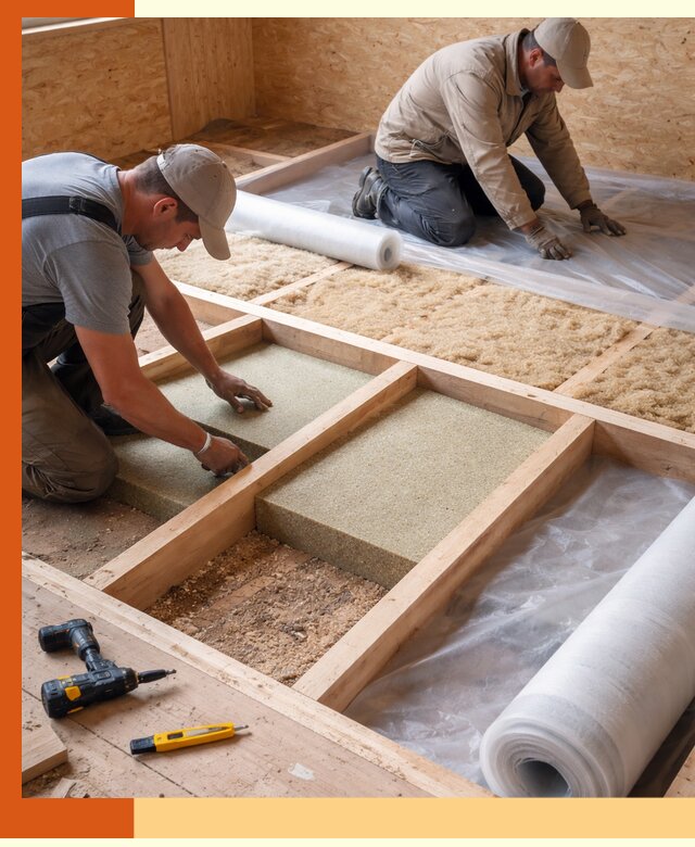 Профессиональное утепление деревянного пола в Гулькевичах