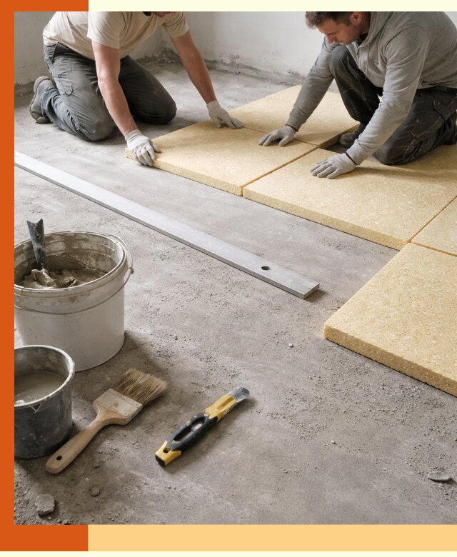 Утепление бетонного пола в Гулькевичах профессионально и недорого