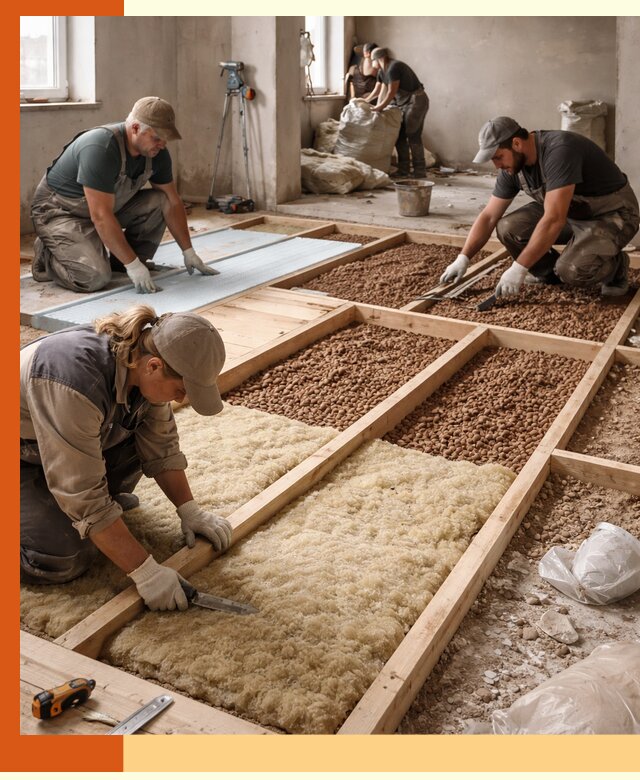 Утепление перекрытий жилых и промышленных зданий в Гулькевичах