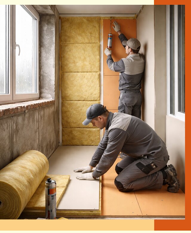 Утепление лоджии под ключ в Гулькевичах от 6743 руб/м2 — комплексное решение | ТепломастерГль