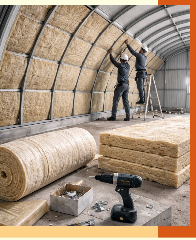 Утепление арочного ангара в Гулькевичах от 3320 руб./м2 под ключ | ТепломастерГль