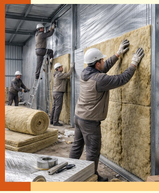 Утепление металлического склада в Гулькевичах: теплоизоляция и герметизация