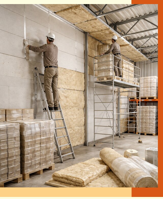 Утепление склада готовой продукции в Гулькевичах от 2023 руб./м2 — комплексно | ТепломастерГль