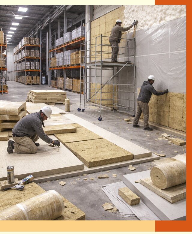 Утепление складского терминала в Гулькевичах от 7781 руб./м² под ключ | ТепломастерГль