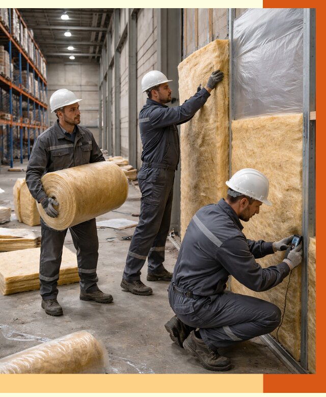 Утепление логистического центра в Гулькевичах от 4668 руб/м² под ключ | ТепломастерГль