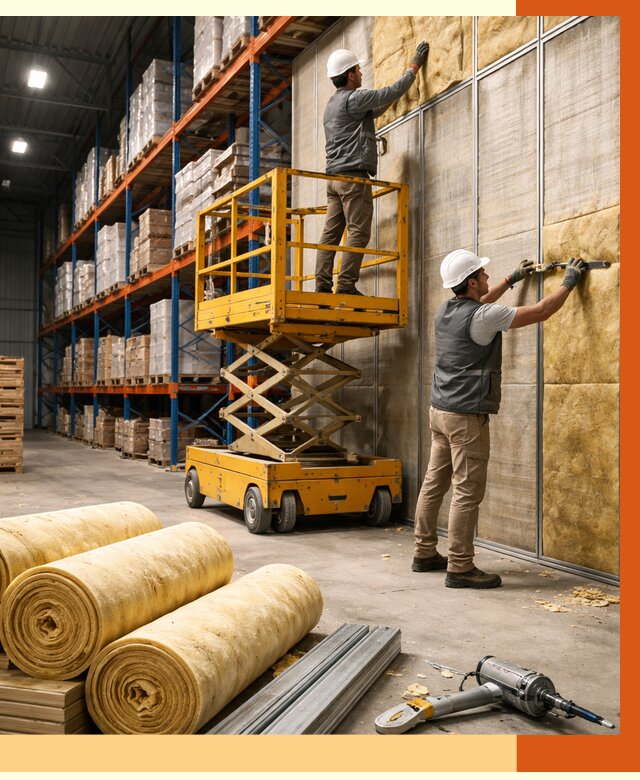 Утепление торгового склада в Гулькевичах от 3320 руб/м2 — комплексно и под ключ | ТепломастерГль