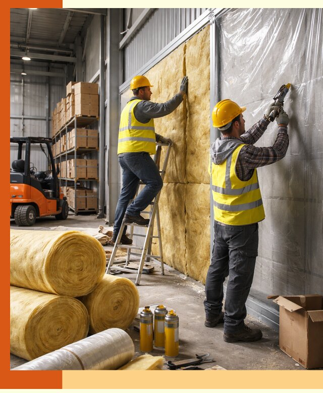 Утепление склада с техникой в Гулькевичах под ключ