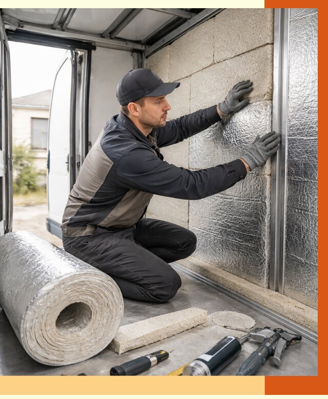 Утепление фургона рефрижератора в Гулькевичах от 12968 руб./м² под ключ | ТепломастерГль