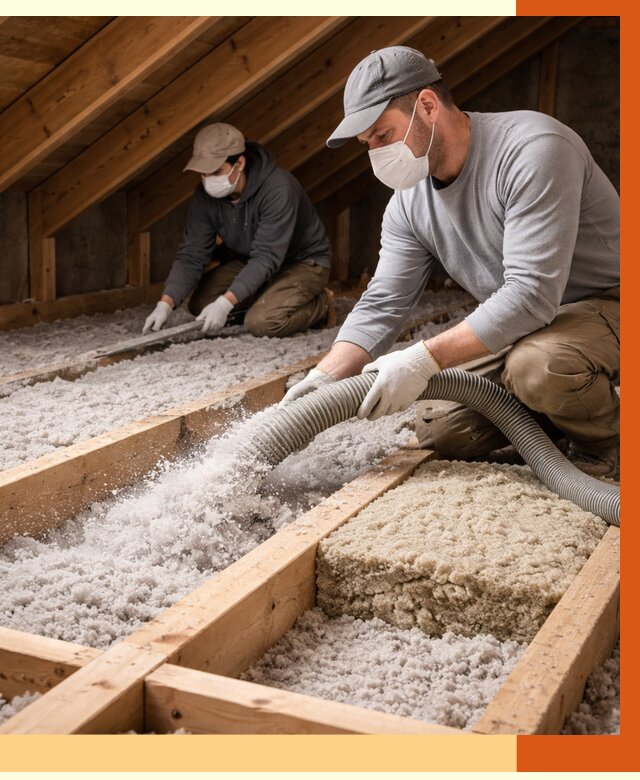 Заполнение полостей чердачного перекрытия в Гулькевичах от 4668 руб. | ТепломастерГль