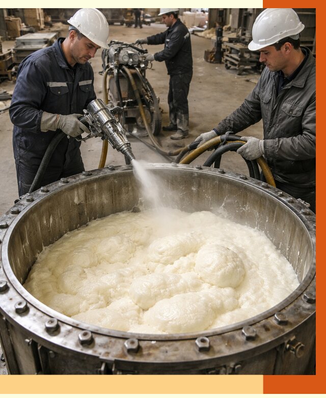 Заливка ППУ в емкости в Гулькевичах от 7521 руб. — утепление емкости под ключ | ТепломастерГль