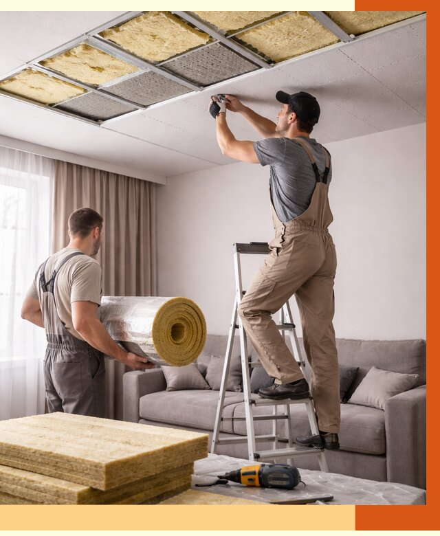 Шумоизоляция потолка в Гулькевичах от 2334 руб. под ключ | Профессионально — ТепломастерГль