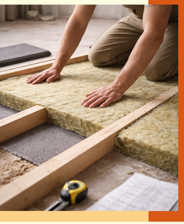 Шумоизоляция пола в Гулькевичах от 1297 руб./м² — профессиональная звукоизоляция | ТепломастерГль