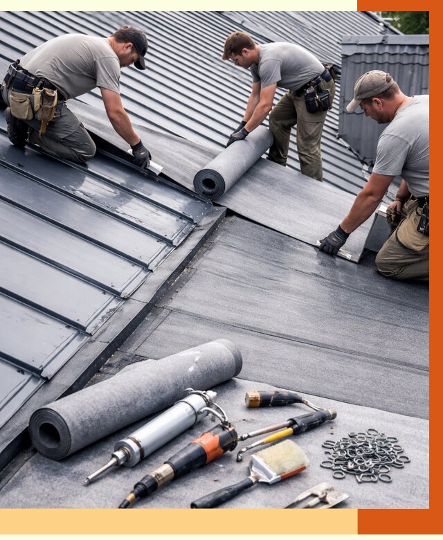 Гидроизоляция металлической кровли полимочевиной в Гулькевичах от 8818 руб. | ТепломастерГль