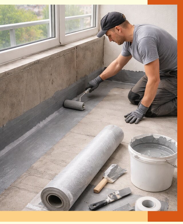 Профессиональная гидроизоляция балкона в Гулькевичах от 4357 руб. | ТепломастерГль