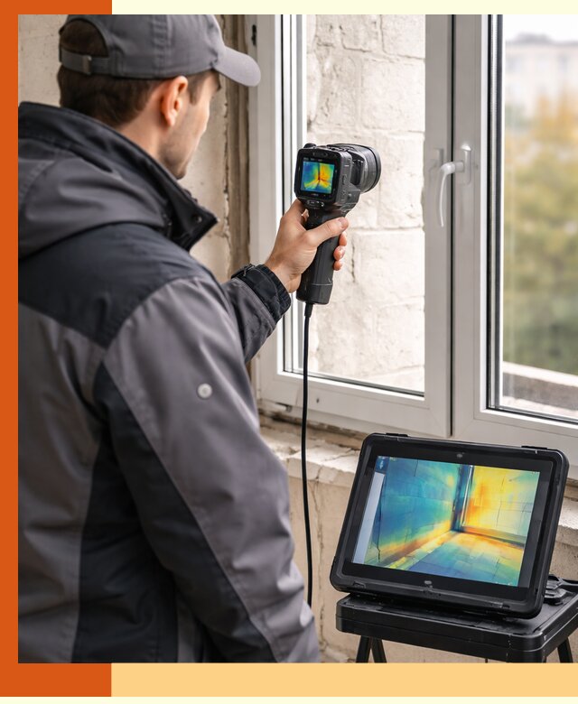 Тепловизионное обследование дома в Гулькевичах для выявления утечек тепла