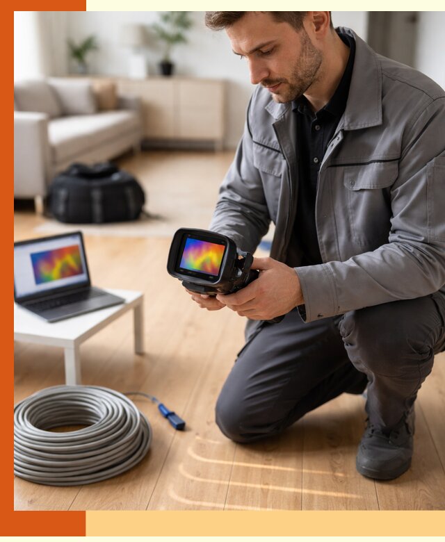 Тепловизионное обследование тёплого пола в Гулькевичах для точной диагностики